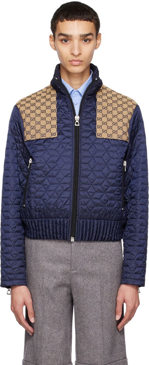 retro gucci jacket mens ebay|men's navy gucci jacket.